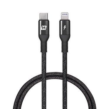 Momax Elite USB-C to Lightning Kablo (1.2m)-Siyah