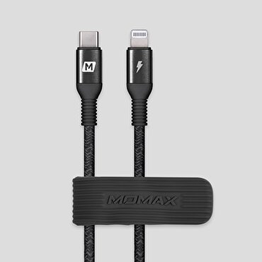 Momax Elite USB-C to Lightning Kablo (2.2m)-Siyah