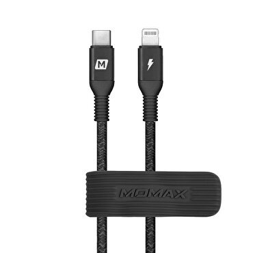 Momax Elite USB-C to Lightning Kablo (3m)-Siyah