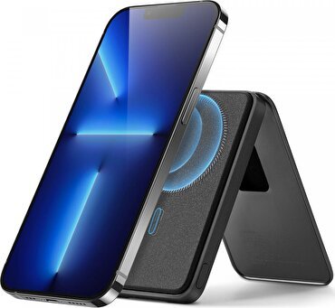 ESR HaloLock 5000 mAh Power Bank + Cüzdan - Siyah
