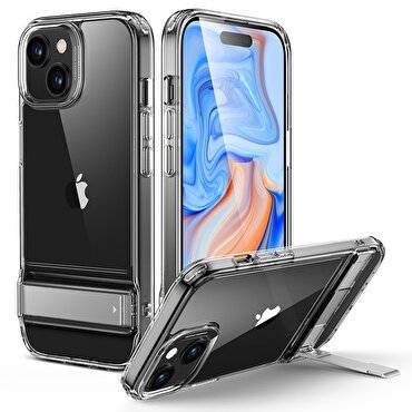 ESR iPhone 15 Kickstand Silikon Kılıf - Şeffaf 