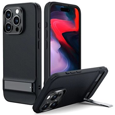 ESR iPhone 15 Kickstand Silikon Kılıf-Siyah