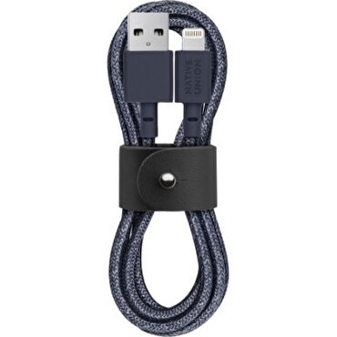 Native Union Şarj Kablosu Lightning Belt Cable 1.2m Indigo