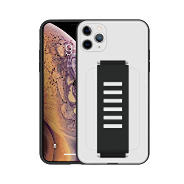 Piili iPhone 11 Pro Hand Strap Kılıf - Siyah