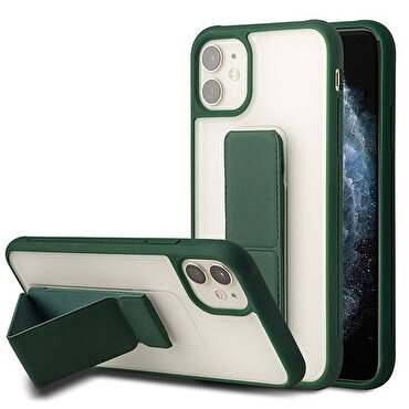Piili iPhone 11 Kick Stand Kılıf - Yeşil