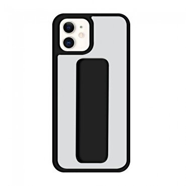 Piili iPhone 12 Mini Pro Kick Stand Kılıf - Siyah