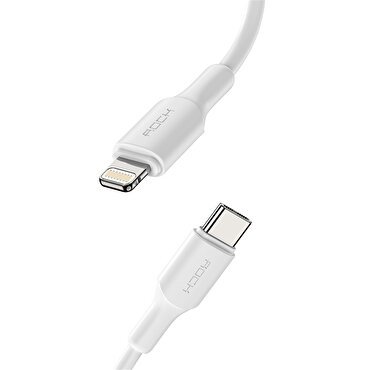 Rock 20W Type-C to Lightning PD 1 M Kablo-Beyaz