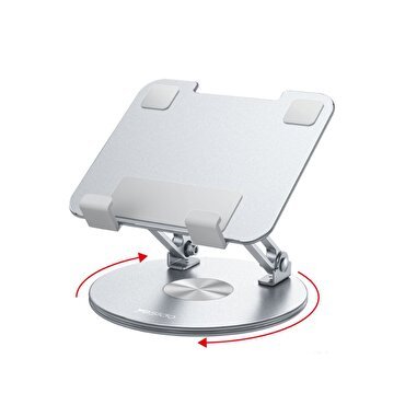 Yesido 360 Derece Ayarlanabilir Metal Tablet Standı - Gümüş