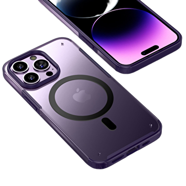 Piili iPhone 14 Pro Max Hybrid Magsafe - Mor