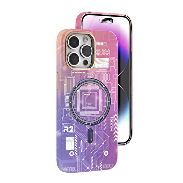 Piili iPhone 14 Pro Max Neo+ MagSafe Kılıf - Mor