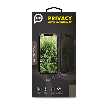 Piili iPhone 15 Privacy Ekran Koruyucu