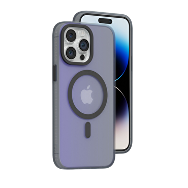 Piili iPhone 15 Pro Neon MagSafe Kılıf - Siyah