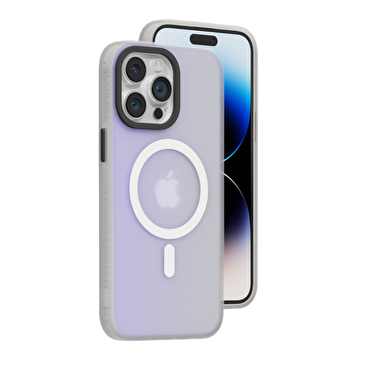 Piili iPhone 15 Pro Neon MagSafe Kılıf - Beyaz