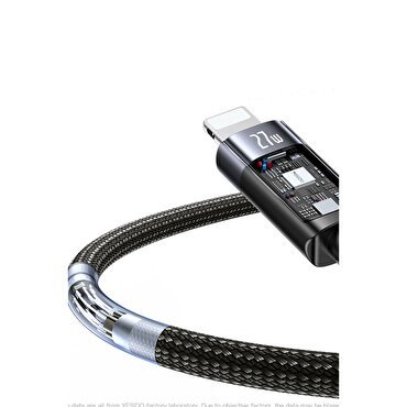 Yesido 1.2M 27W Type-C to Lightning Kablo - Siyah