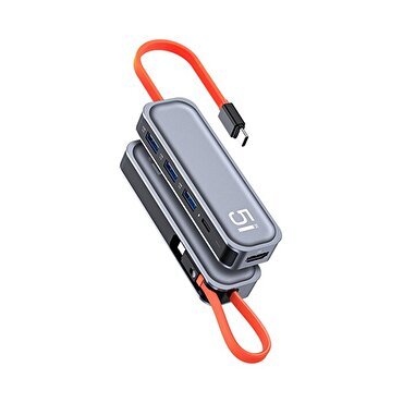 Rock Multi Fonksiyon 5 in 1 Type-C Dönüştürücü