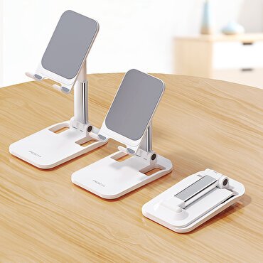 Rock Masaüstü Foldable iPhone & iPad Standı -Beyaz