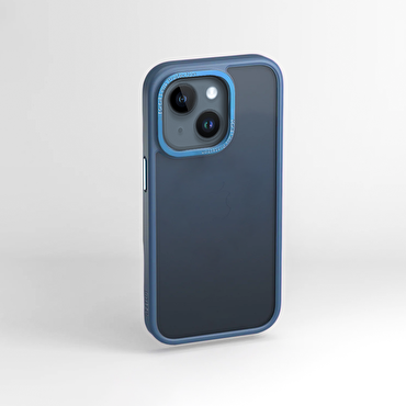 Grafent Soft Serisi iPhone 14 Kılıf - Mavi