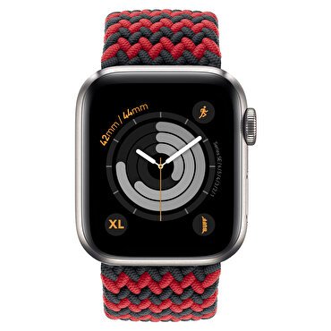 Buff Apple Watch Bands Braided 42/44 XL - Kırmızı