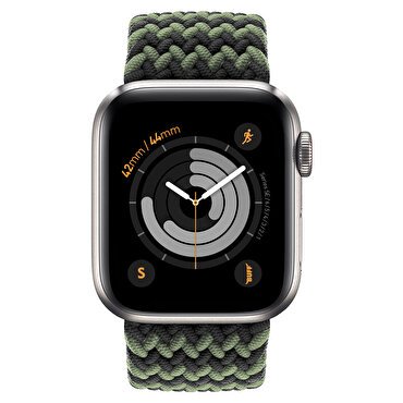 Buff Apple Watch Bnads Braided 42/44 S Black Green