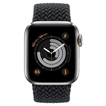 Buff Apple Watch Bands Braided 42/44 XS - Siyah