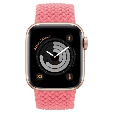 Buff Apple Watch Bands Braided 42/44 XS - Pembe