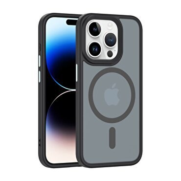 Newface iPhone 15 Pro Magsafe Kılıf Siyah