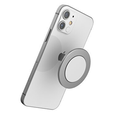 Buff Magsafe Wall Holder Telefon Tutucu - Gümüş
