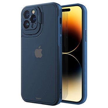 Buff iPhone 14 Pro Hybrid Corner Kılıf - Mavi