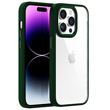 Buff iPhone 14 Pro Max Hybrid Corner Kılıf - Yeşil