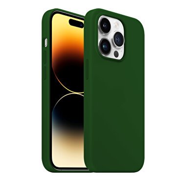 Buff iPhone 14 Pro Rubber Fit Kılıf - Yeşil