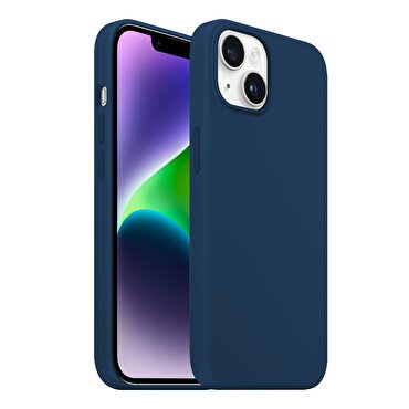 Buff iPhone 14 Plus Rubber Fit Kılıf - Lacivert