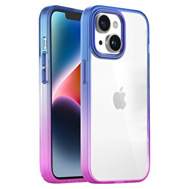 Buff iPhone 14 Air Bumper Rainbow Kılıf - Pembe