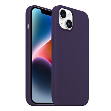 Buff iPhone 14 Rubber Fit Kılıf - Purple
