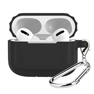 Buff Airpods Pro Rubber Silikon Kılıf - Siyah