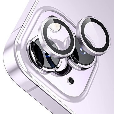 Buff iPhone 14 / Plus Kamera Lens Koruyucu-Mor