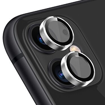 Buff iPhone 11/12 Metal Lens Koruyucu-Silver