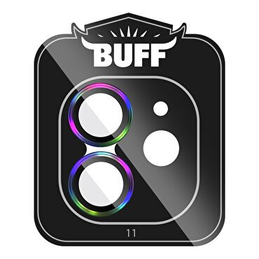 Buff iPhone 11/12 Metal Lens Koruyucu-Renkli
