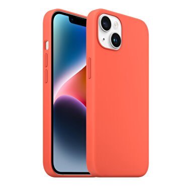 Buff iPhone 14 Rubber Fit Kılıf - Nectarine