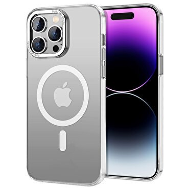 Buff iPhone 14 Pro Max TaoFit Magsafe Kılıf-Beyaz