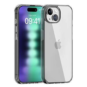 Buff iPhone 15 Plus Air Hybrid Kılıf Smoke Black