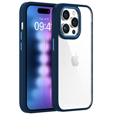 Buff iPhone 15 Pro Max New Air Bumper Kılıf Blue