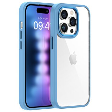 Buff iPhone 15 Pro Max New Air Bumper Kılıf   Blue