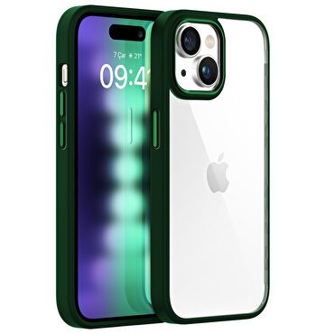 Buff iPhone 15 Plus New Air Bumper Kılıf Green