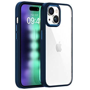 Buff iPhone 15 Plus New Air Bumper Kılıf Blue