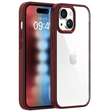 Buff iPhone 15 New Air Bumper Kılıf Plum