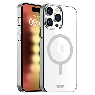 Buff iPhone 15 Pro MagSafe Slim Fit Kılıf Silver