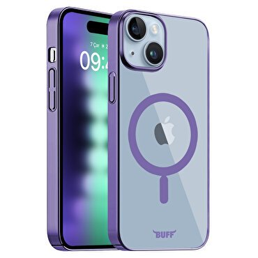 Buff iPhone 15 Plus MagSafe Slim Fit Kılıf Purple