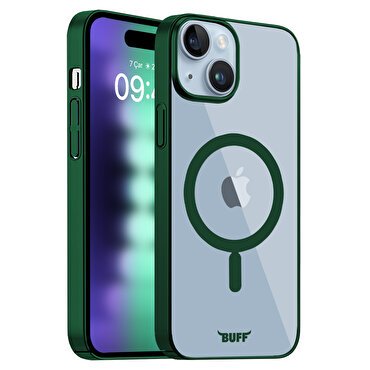 Buff iPhone 15 Plus MagSafe Slim Fit Kılıf   Green
