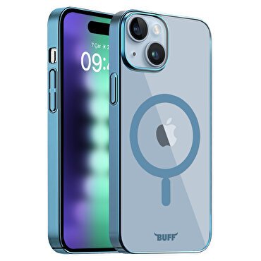 Buff iPhone 15 Plus MagSafe Slim Fit Kılıf   Blue