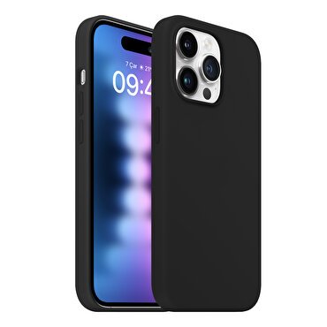 Buff iPhone 15 Pro Max Rubber Fit Kılıf Black